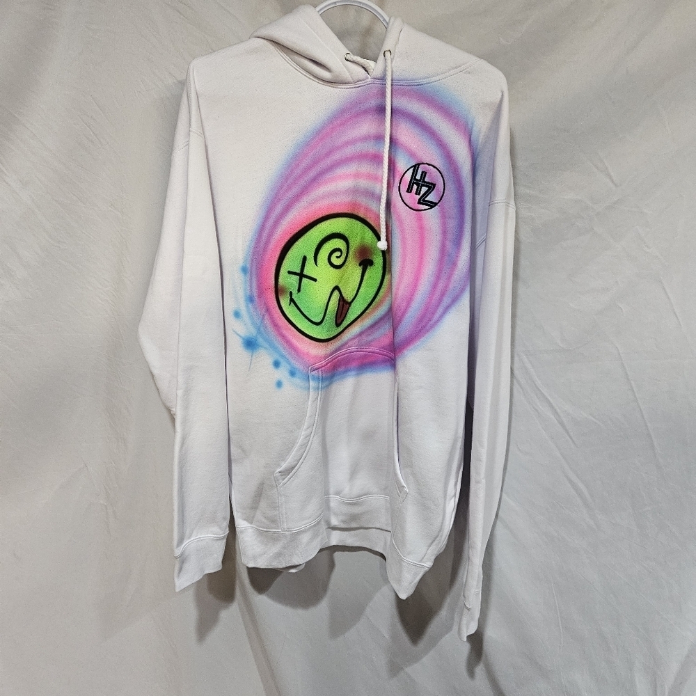 Independent Trading Company White Hoodie Size Large